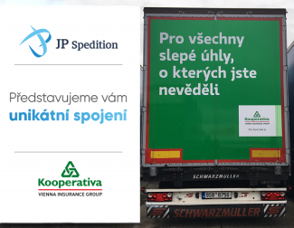 Spolupráce Kooperativy s JP Spedition & Transport zvyšuje bezpečnost na silnicích